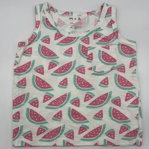 M + A by Monica and Andy Watermelon Print Tank Top 3T